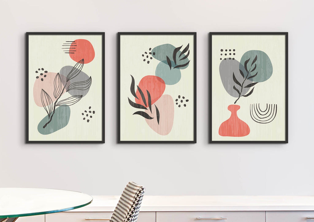 Beautiful Floral Abstract Wall Art Prints - Vibrant and Contemporary Décor for Your Space - Wall Funk