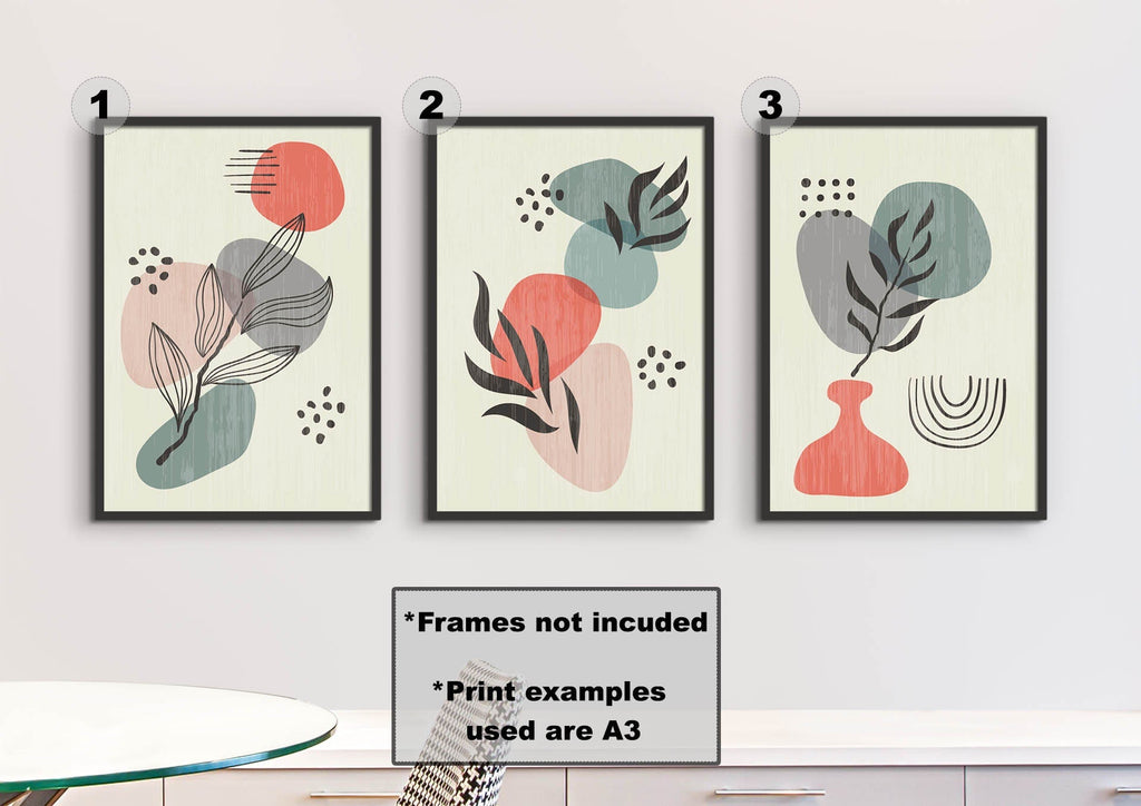 Beautiful Floral Abstract Wall Art Prints - Vibrant and Contemporary Décor for Your Space - Wall Funk