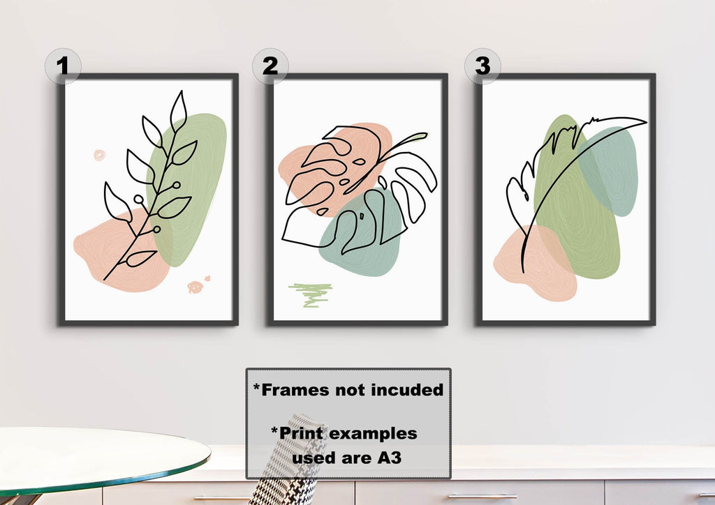 Beautifully Minimalist Floral Abstract Wall Art Prints for Refreshing Home Decor - Wall Funk