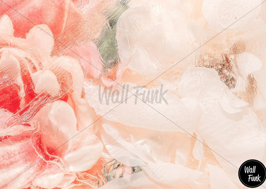 Abstract Floral Rose Mural - Wall Funk