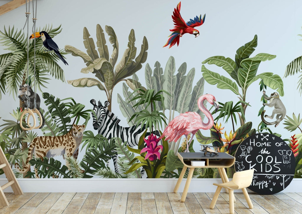 Animal Kingdom Safari Mural - Wall Funk