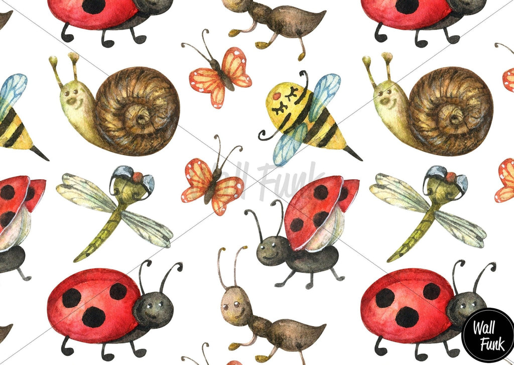 Bees & Bugs Wallpaper - Wall Funk