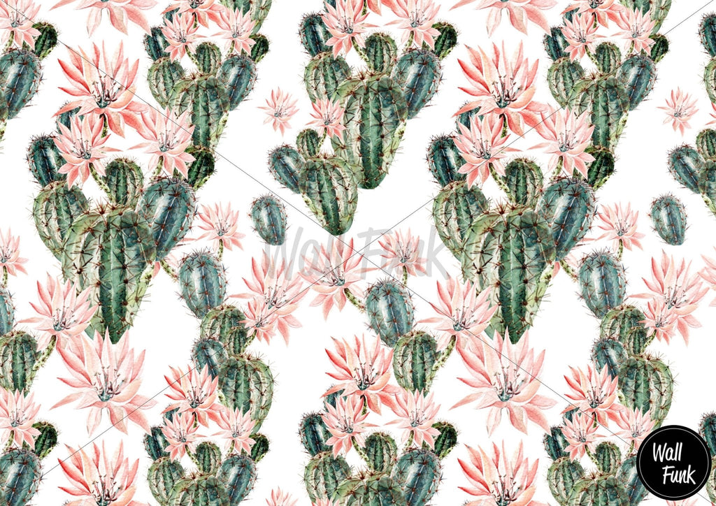 Boho Cactus Wallpaper Sample - Wall Funk