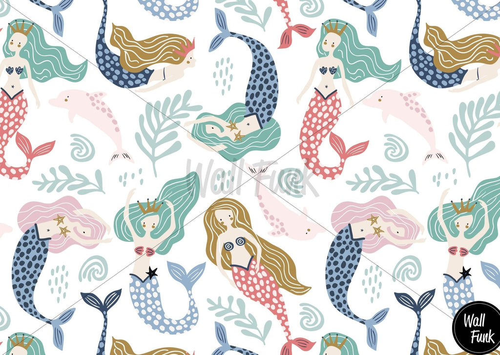Boho Mermaid Wallpaper Sample - Wall Funk