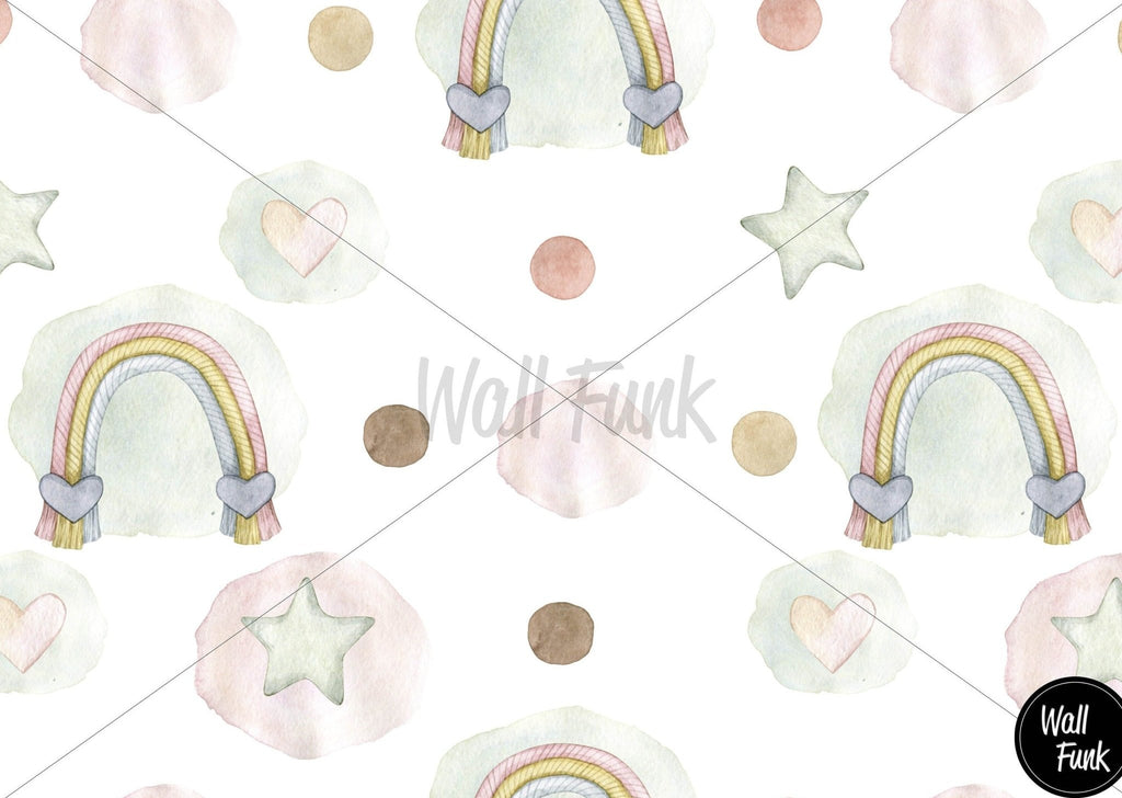 Boho Rainbows Wallpaper Sample - Wall Funk