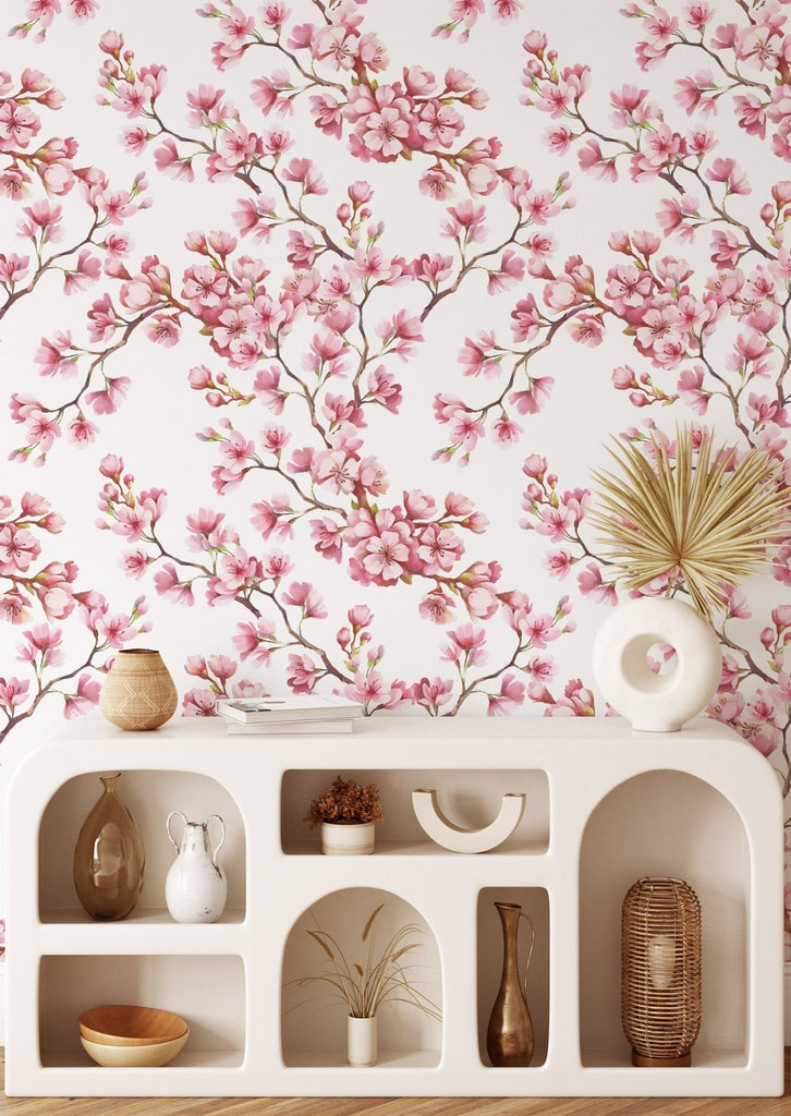 Cherry Blossom Floral Wallpaper - Wall Funk