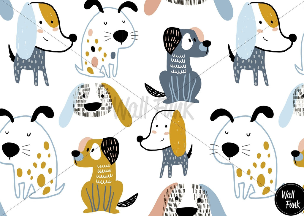 Cute Dogs Wallpaper Sample - Wall Funk