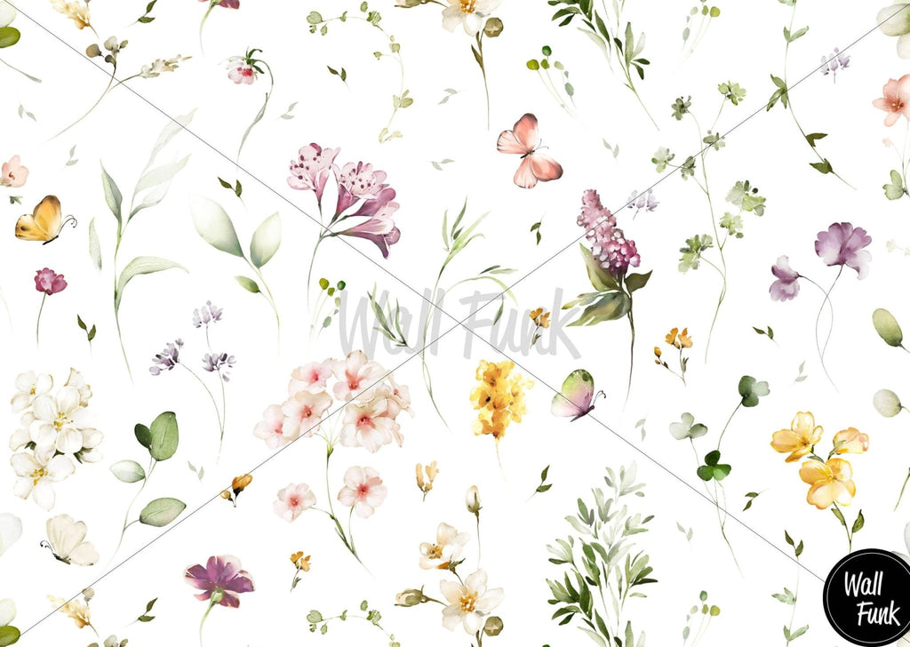 Delicate Blooms Floral Wallpaper Sample - Wall Funk