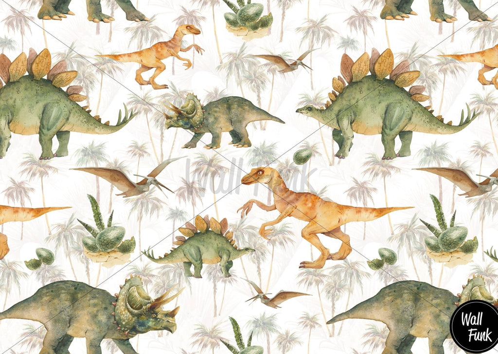 Dinosaurs Wallpaper Sample - Wall Funk