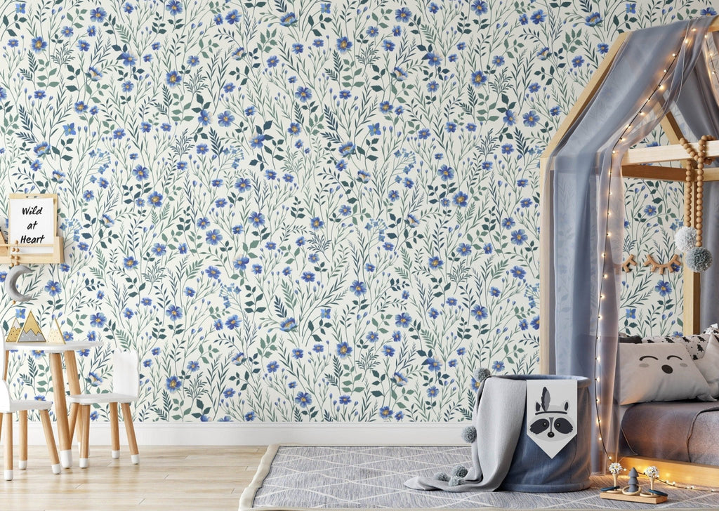 Forget-me-not Floral Wallpaper - Wall Funk