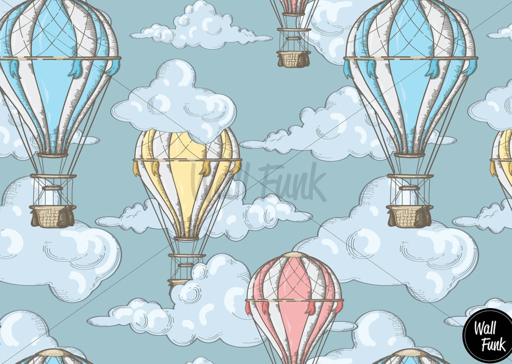 Hot Air Balloon Wallpaper Sample - Wall Funk