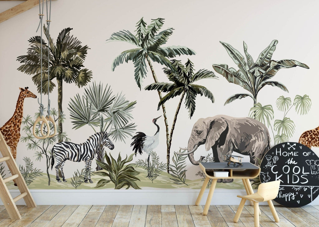 Jungle Friends Mural - Wall Funk