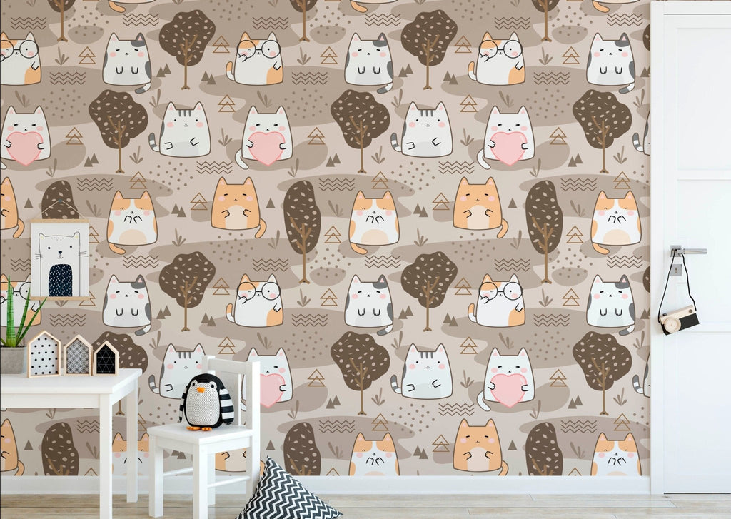 Kawaii Cat Wallpaper - Wall Funk