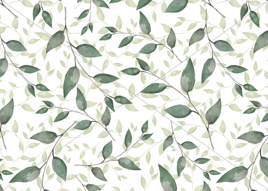 Leaves Floral Wallpaper Sample - Wall Funk