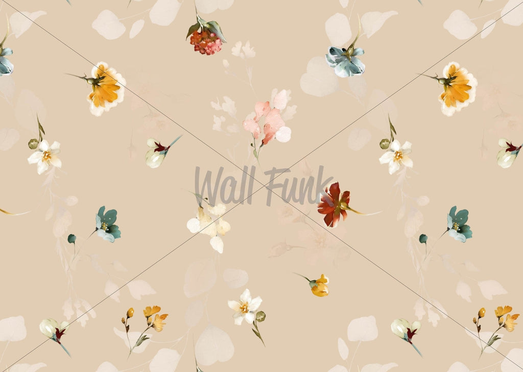 Minimalist Floral Wallpaper - Wall Funk