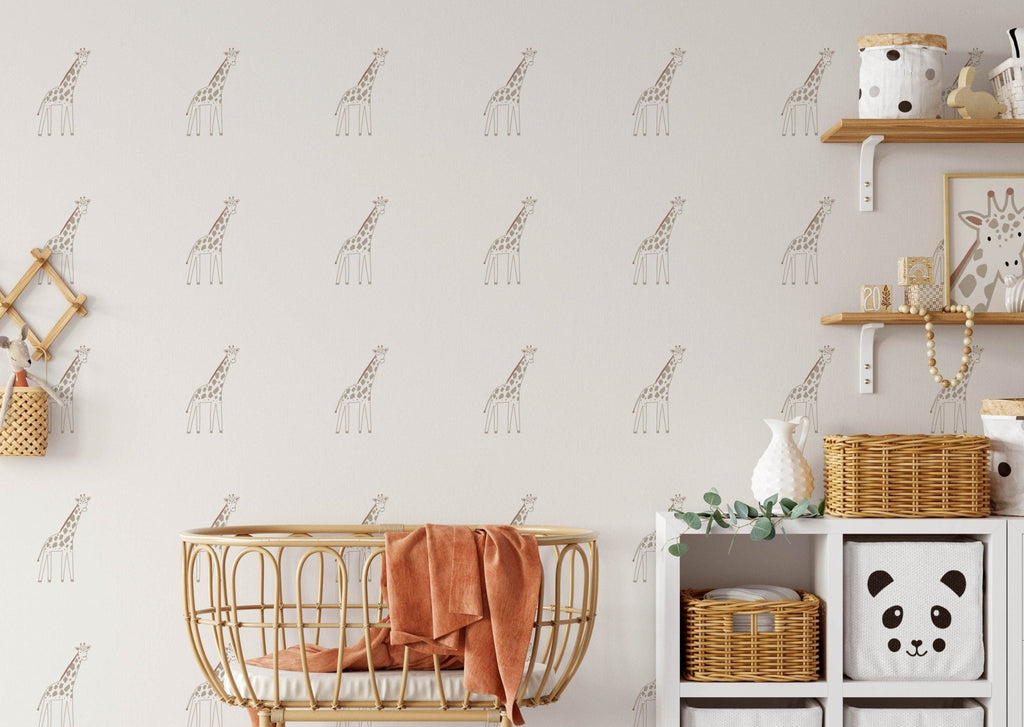 Minimalist Giraffe Wallpaper - Wall Funk