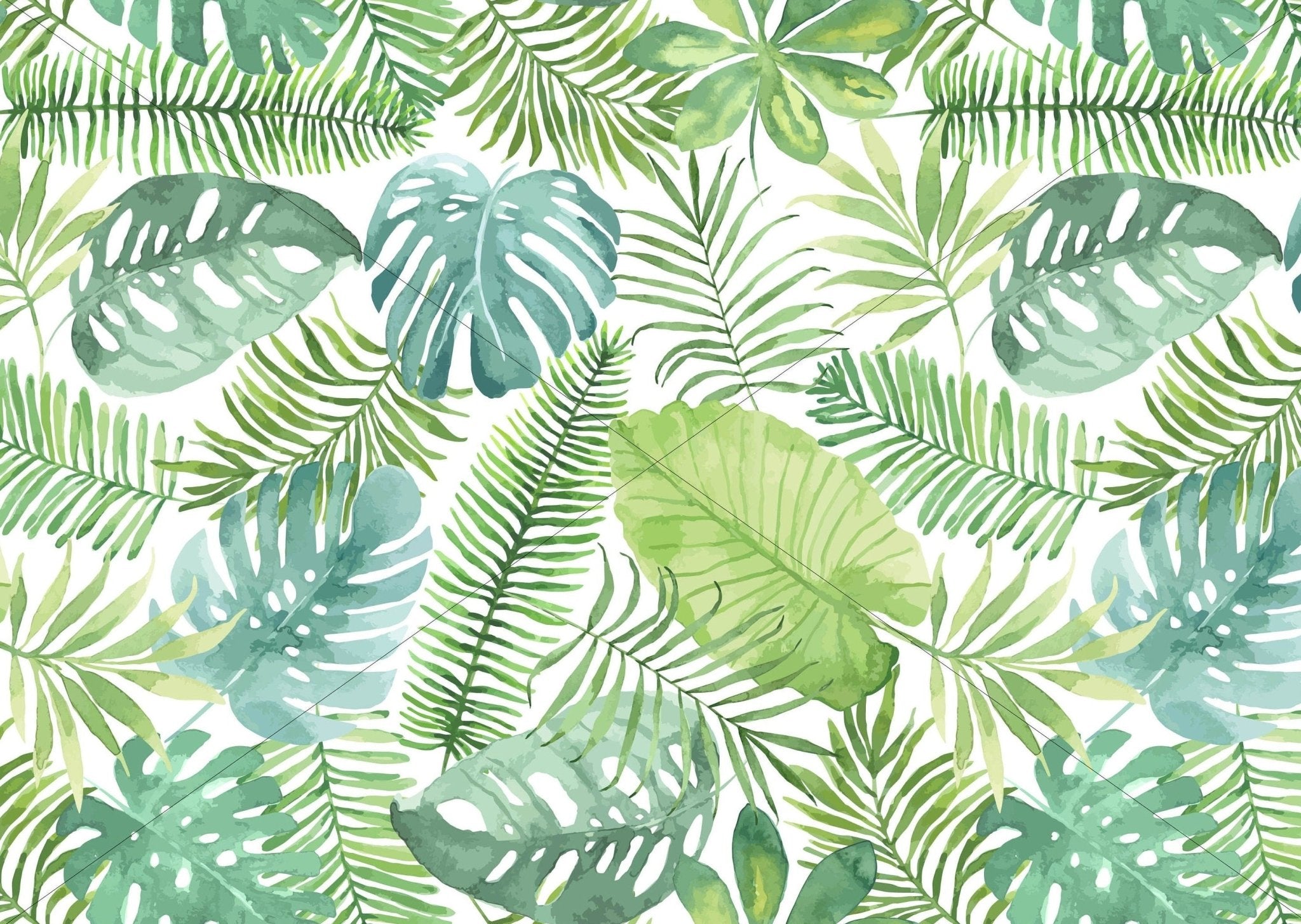 monstera background Monstera Leaves Tropical Wallpaper Sample – Wall Funk