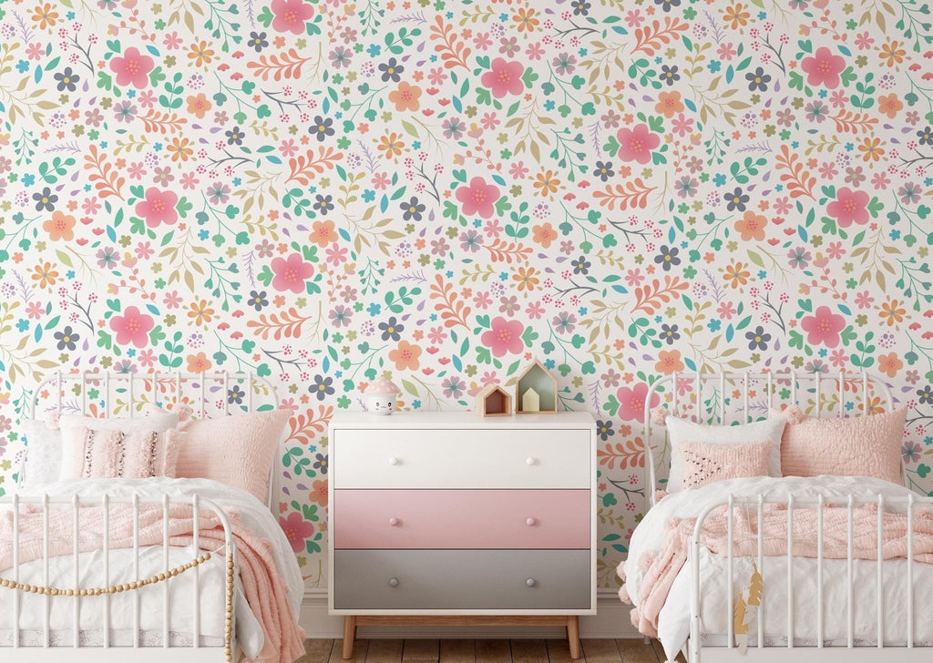 Pastel Floral Wallpaper - Wall Funk