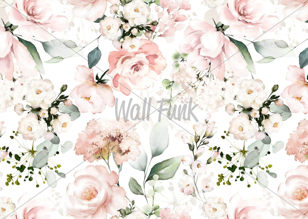 Pink Rose Floral Wallpaper - Wall Funk