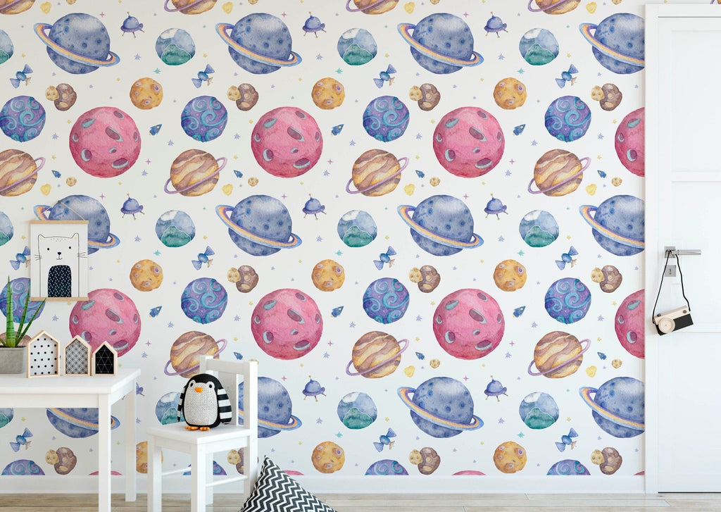 Planets Wallpaper Sample - Wall Funk