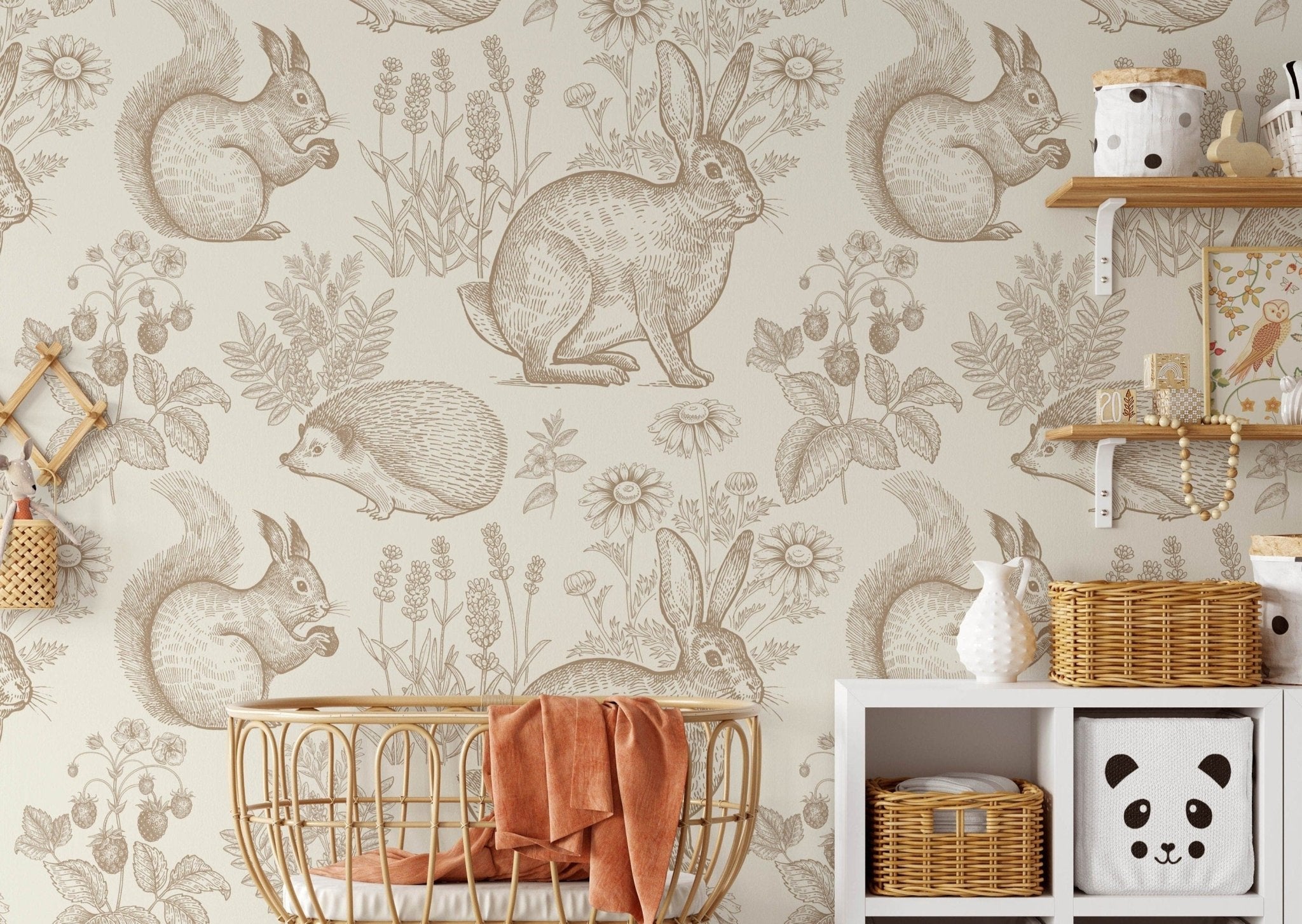 Vintage Rabbit Wallpaper