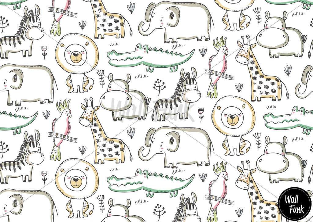 Safari Animals Wallpaper - Wall Funk
