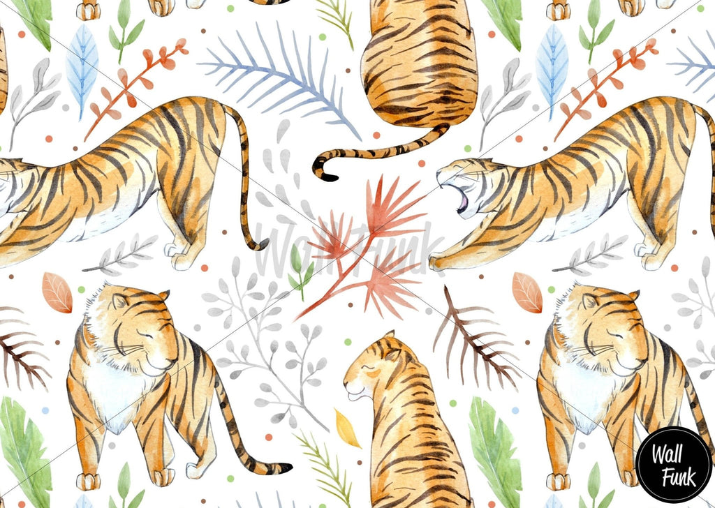 Tiger Safari Wallpaper - Wall Funk