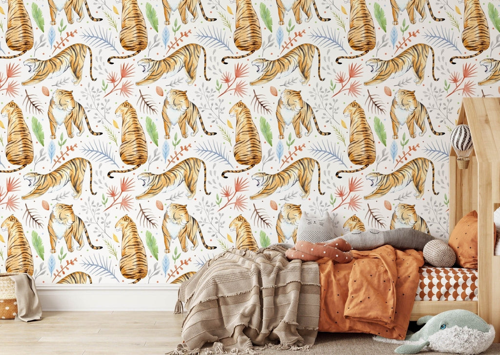 Tiger Safari Wallpaper - Wall Funk