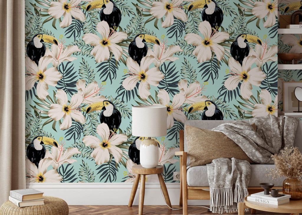 Toucan Tropical Wallpaper Sample - Wall Funk