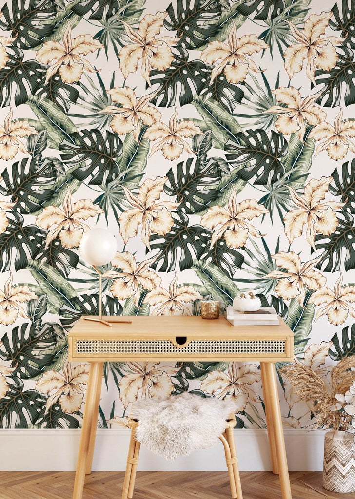 Tropical Floral Wallpaper - Wall Funk