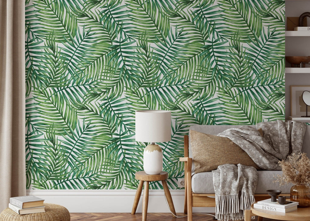 Tropical Leaves Wallpaper - Wall Funk