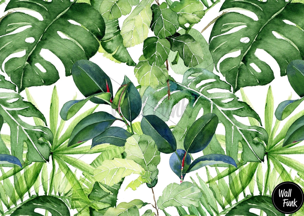 Vibrant Green Tropical Wallpaper - Wall Funk