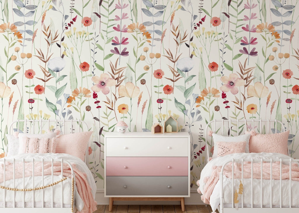 Watercolour Floral Wallpaper Sample - Wall Funk