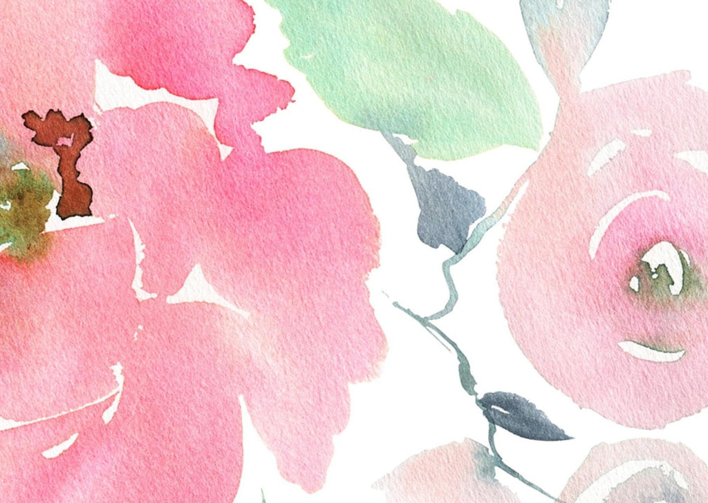 Watercolour Floral Wallpaper Sample - Wall Funk