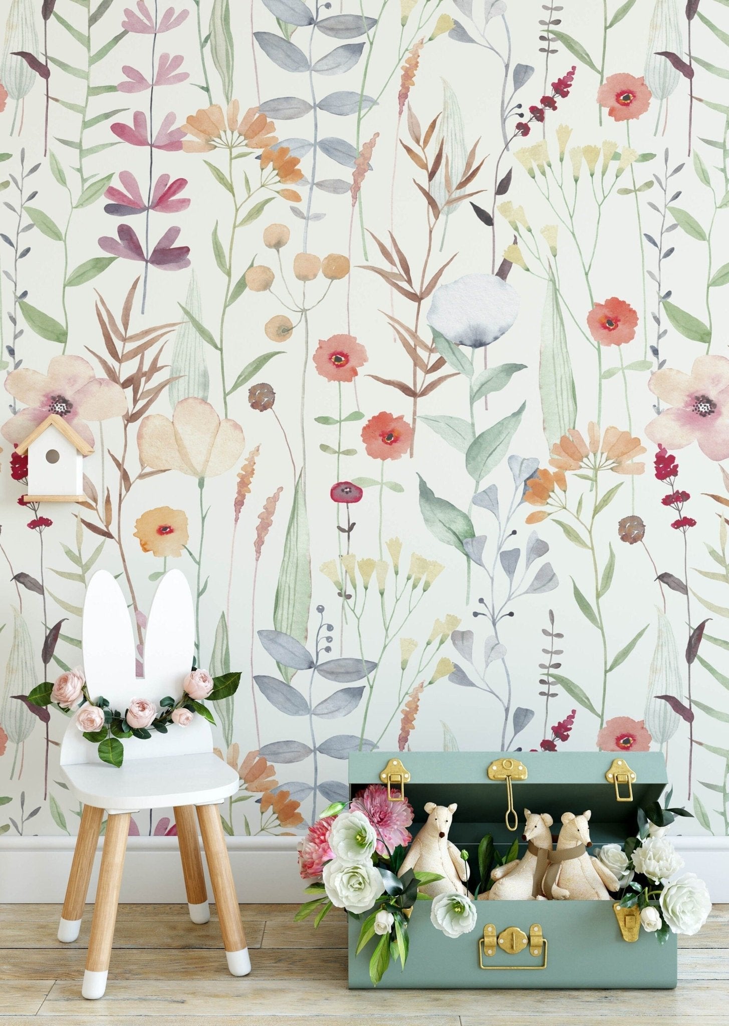 Watercolour Floral Wallpaper Uk